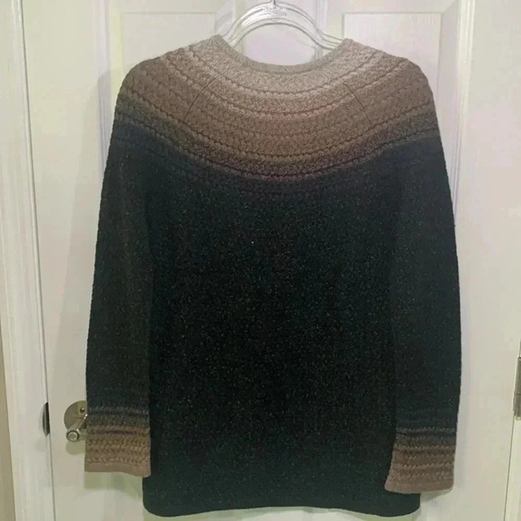 J Jill braided woven fair isle style sweater size xs - Picture 5 of 8